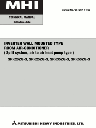 Mitsubishi Air Conditioner Service Manual 28