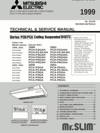 Mitsubishi Air Conditioner Service Manual 74