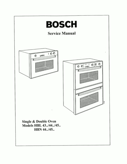 Bosch Food Warmer Service Manual 01