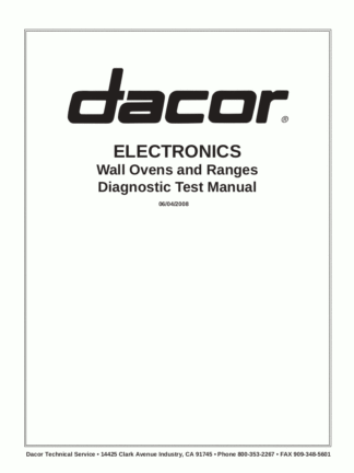 Dacor Oven Service Manual 03