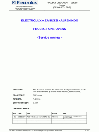 Electrolux Food Warmer Service Manual 24