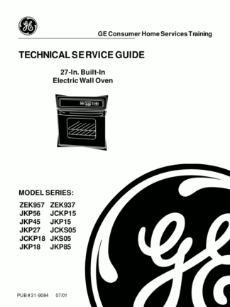 GE Range Service Manual 04