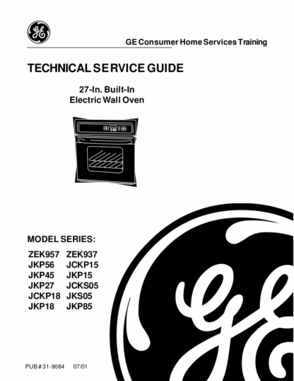 GE Range Service Manual 04