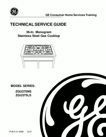GE Range Service Manual 06
