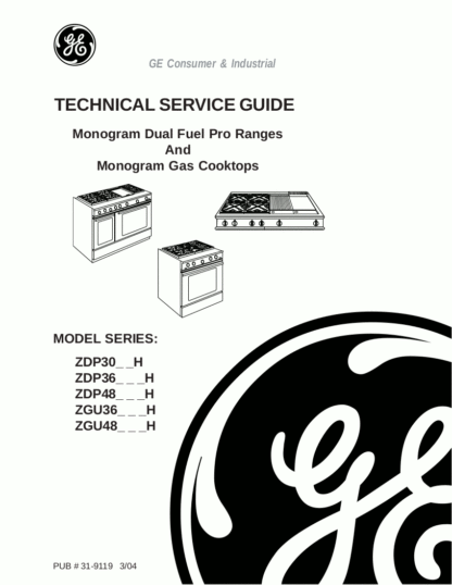 GE Range Service Manual 07