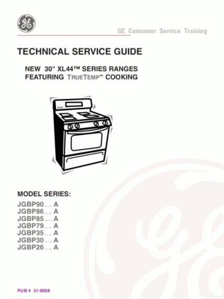 GE Range Service Manual