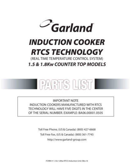 Garland Food Warmer Service Manual 02