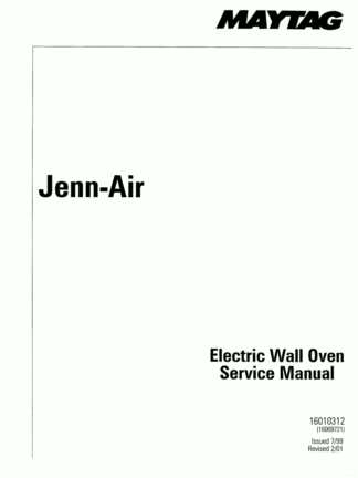 Jenn Air Food Warmer Service Manual 14