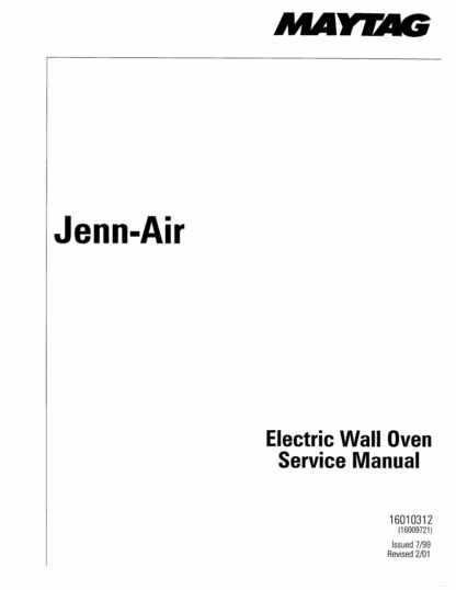 Jenn Air Food Warmer Service Manual 14