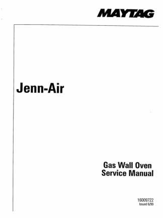 Jenn Air Food Warmer Service Manual 15