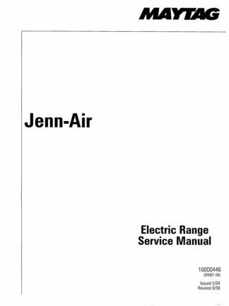 Jenn Air Food Warmer Service Manual 16