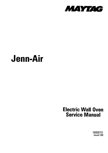 Jenn Air Food Warmer Service Manual 19
