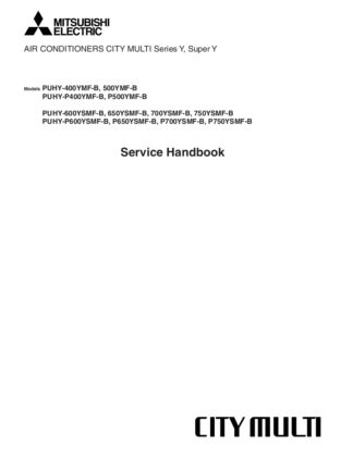 Mitsubishi Air Conditioner Service Manual 20
