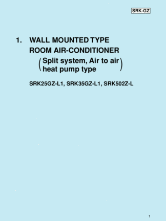 Mitsubishi Air Conditioner Service Manual 108