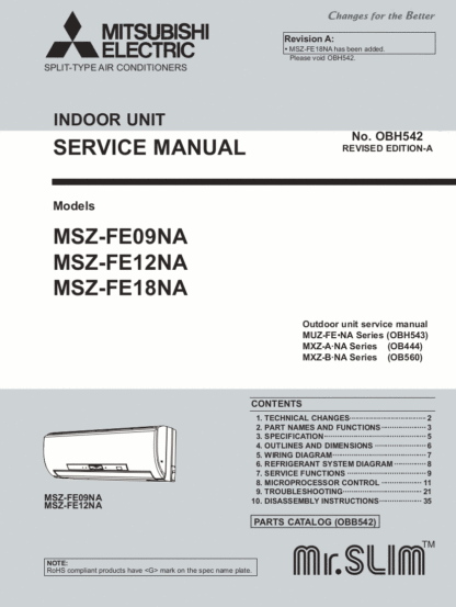 Mitsubishi Air Conditioner Service Manual 31
