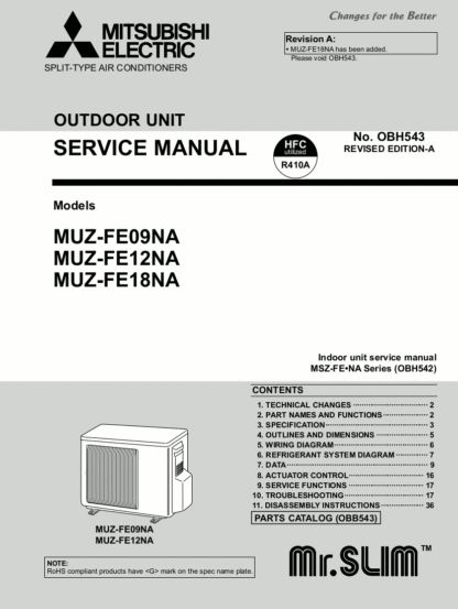 Mitsubishi Air Conditioner Service Manual 33
