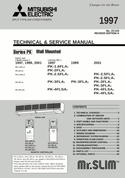 Mitsubishi Air Conditioner Service Manual 35