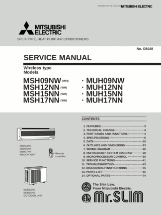 Mitsubishi Air Conditioner Service Manual 42