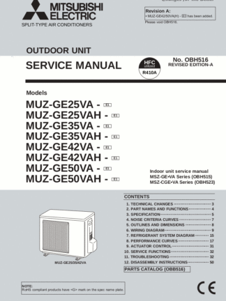 Mitsubishi Air Conditioner Service Manual 45