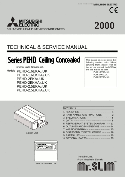 Mitsubishi Air Conditioner Service Manual 46