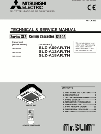Mitsubishi Air Conditioner Service Manual 55