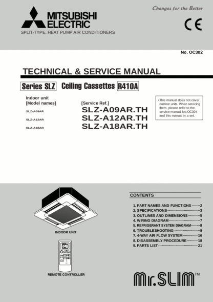Mitsubishi Air Conditioner Service Manual 55