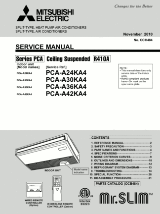 Mitsubishi Air Conditioner Service Manual 59