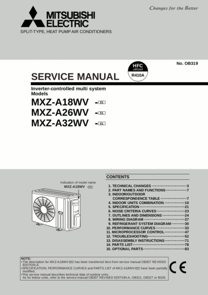 Mitsubishi Air Conditioner Service Manual 60