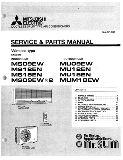 Mitsubishi Air Conditioner Service Manual 63