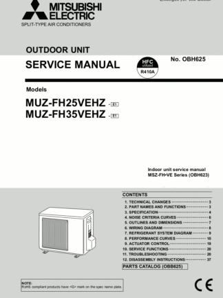 Mitsubishi Air Conditioner Service Manual 68
