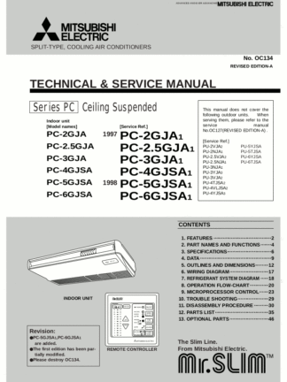 Mitsubishi Air Conditioner Service Manual 70