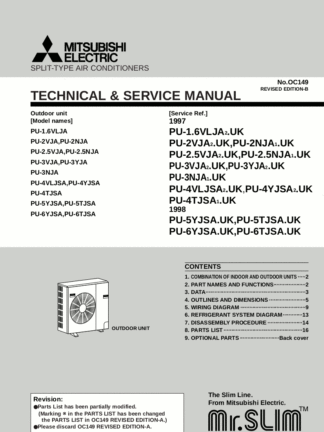 Mitsubishi Air Conditioner Service Manual 88