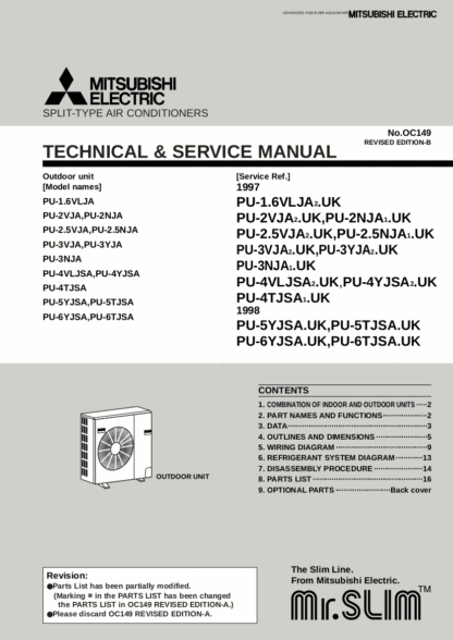 Mitsubishi Air Conditioner Service Manual 88
