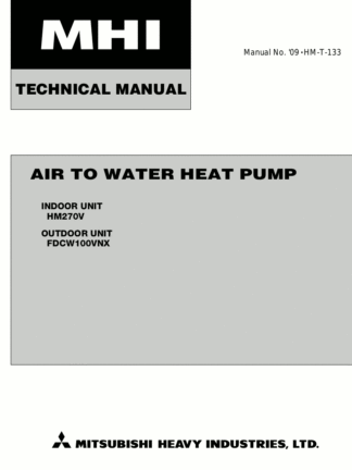 Mitsubishi Air Conditioner Service Manual 94