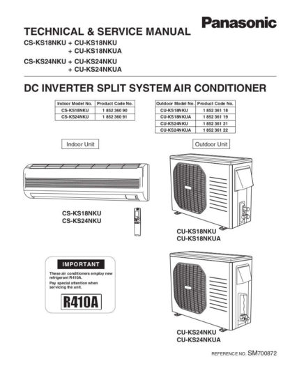 Panasonic Air Conditioner Service Manual 105