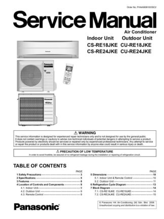 Panasonic Air Conditioner Service Manual 12