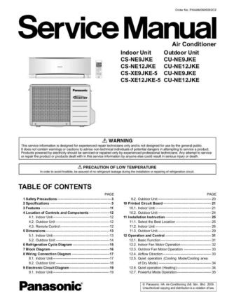 Panasonic Air Conditioner Service Manual 28