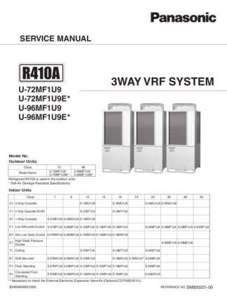 Panasonic Air Conditioner Service Manual 50