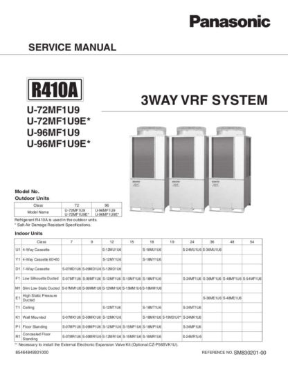 Panasonic Air Conditioner Service Manual 50