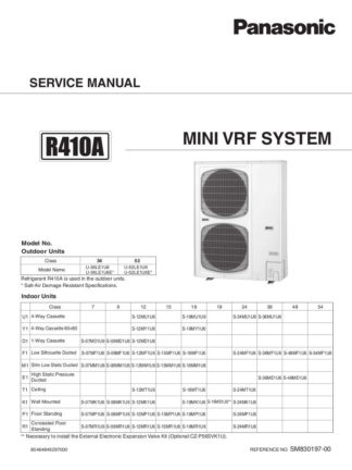 Panasonic Air Conditioner Service Manual 51