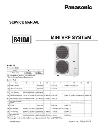 Panasonic Air Conditioner Service Manual 51