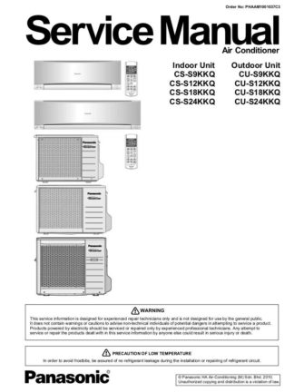 Panasonic Air Conditioner Service Manual 63