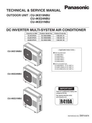 Panasonic Air Conditioner Service Manual 81