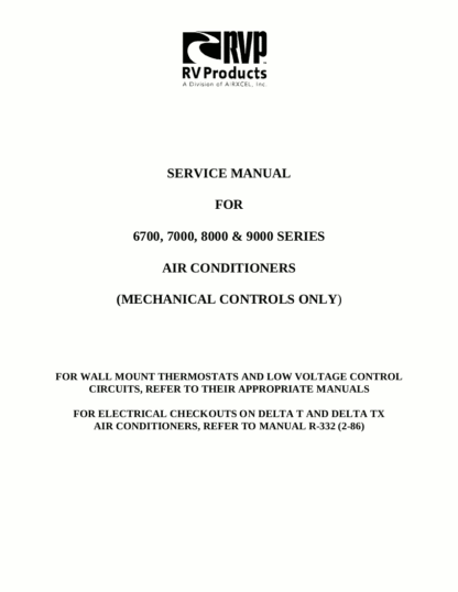 RVP Air Conditioner Service Manual 03