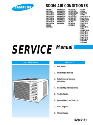 Samsung Air Conditioner Service Manual 07