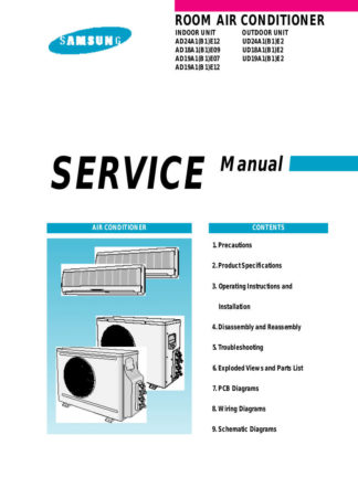 Samsung Air Conditioner Service Manual 13