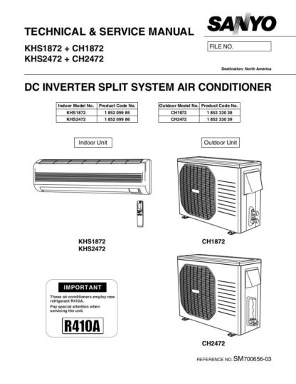 Sanyo Air Conditioner Service Manual 04