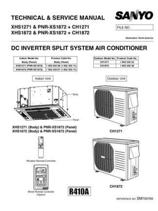 Sanyo Air Conditioner Service Manual 05