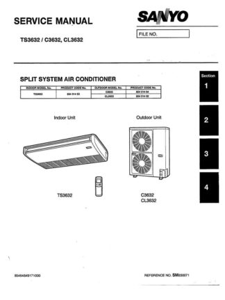 Sanyo Air Conditioner Service Manual 16