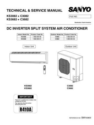 Sanyo Air Conditioner Service Manual 33